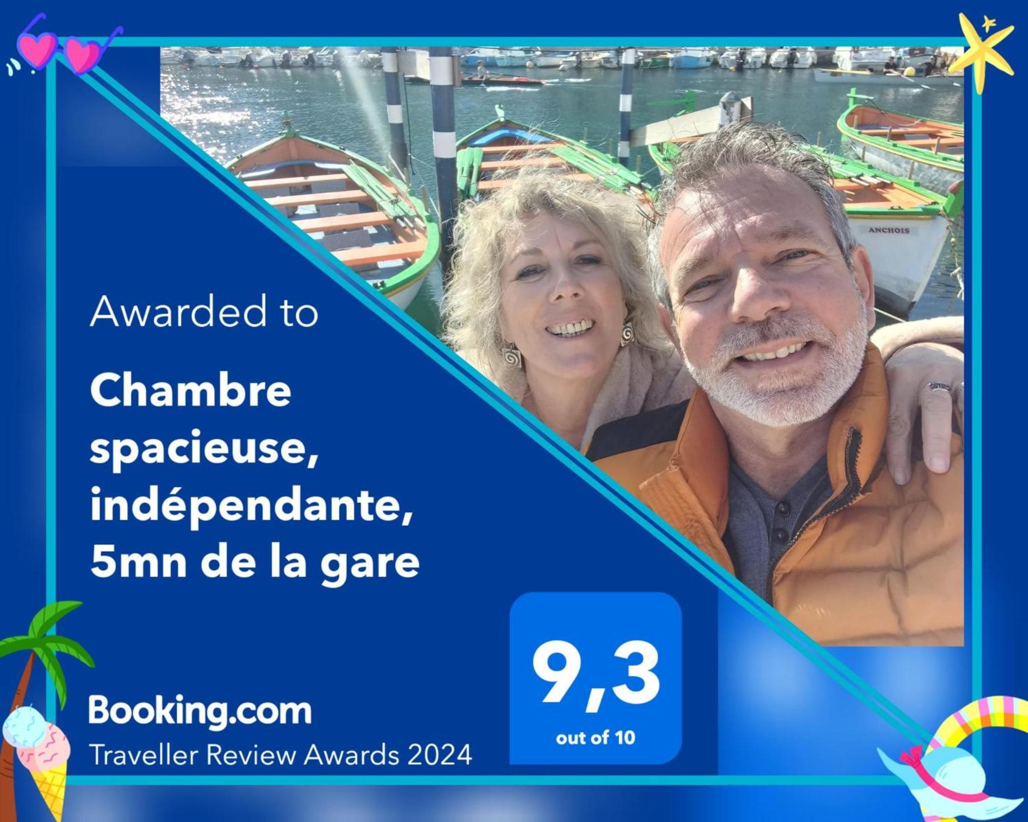 Chambre Spacieuse, Independante, 700M De La Gare Narbonne Exterior photo